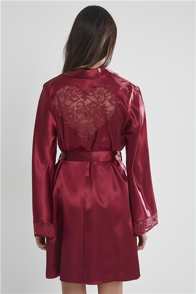 Pierre Cardin 4090 Gecelik Sabahlık Takım - Bordo