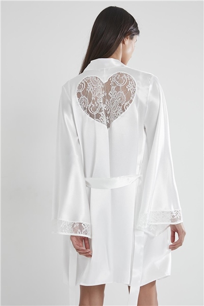 Pierre Cardin 4090 Gecelik Sabahlık Takım - Ekru