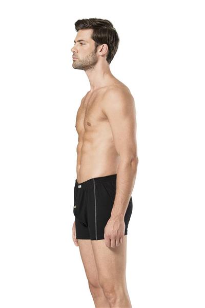 Pierre Cardin 425 Erkek %100 Pamuk Penye 2li Boxer-Siyah