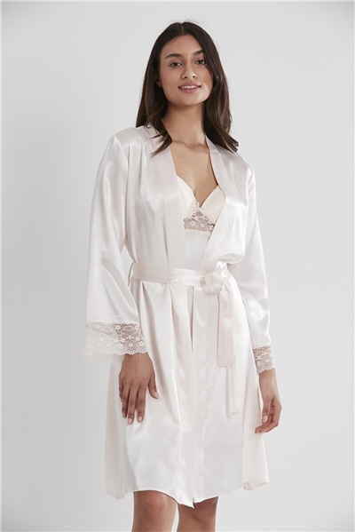 Pierre Cardin 4285 Gecelik Sabahlık Takım - İnci