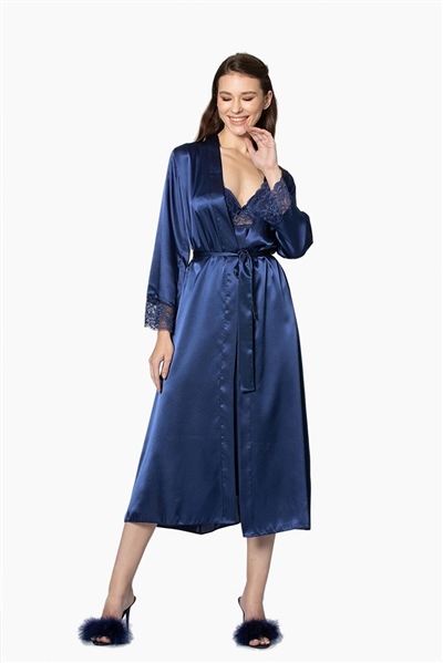 Pierre Cardin 4370 Gecelik Sabahlık Takım - Lacivert