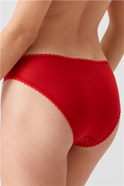 Pierre Cardin 4560 Kadın Kırmızı Dantelli Sütyen Külot Takım -Kırmızı