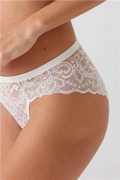 Pierre Cardin 4737 Balenli Soft Pushup Sütyen Külot Takım-Ekru