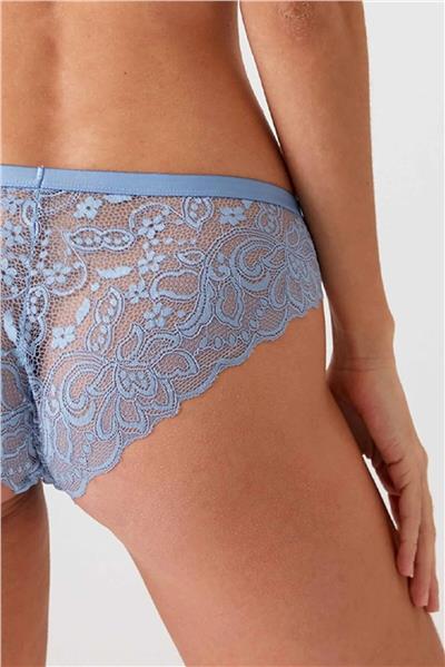 Pierre Cardin 4737 Balenli Soft Pushup Sütyen Külot Takım-Mavi