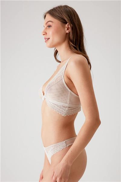Pierre Cardin 4833 Kadın Bralet Sütyen Tanga Külot Takım-Taş