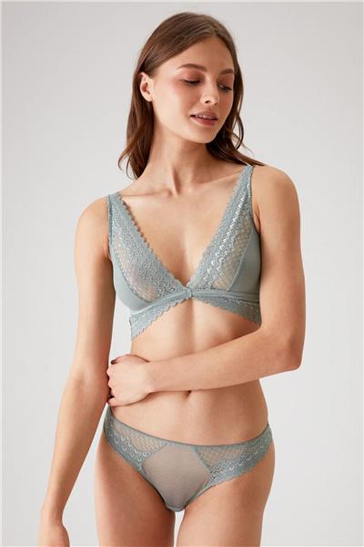 Pierre Cardin 4833 Kadın Bralet Sütyen Tanga Külot Takım-Mint