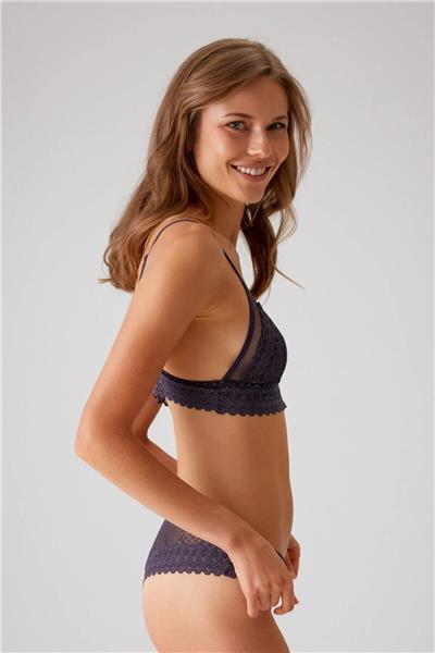 Pierre Cardin 4834 Kadın Bralet Sütyen Külot Takım-Mor