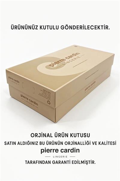 Pierre Cardin 4841 Dantelli Dolgusuz Sütyen String Takım-Kırmızı