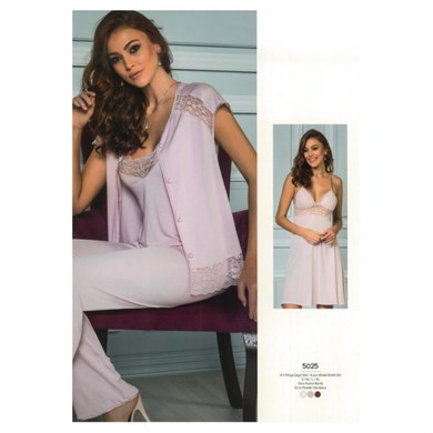 Pierre Cardin 5025 Penye Altılı Takım - Pudra