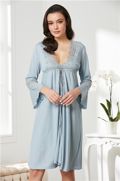 Pierre Cardin 5325 Kadın Penye Dantelli 6lı ÇeyizlikTakım-Mist