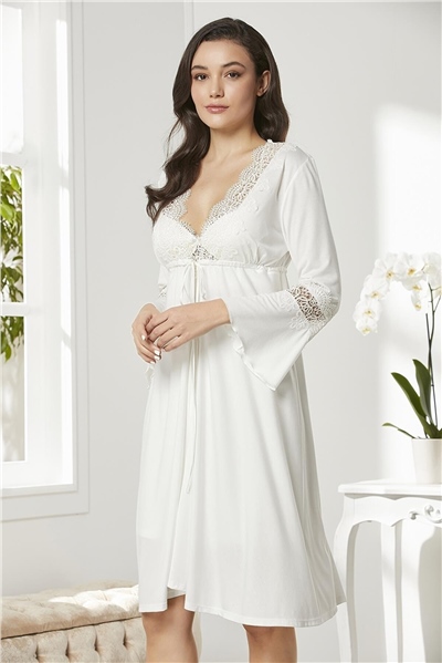 Pierre Cardin 5325 Kadın Penye Dantelli 6lı ÇeyizlikTakım-Ekru