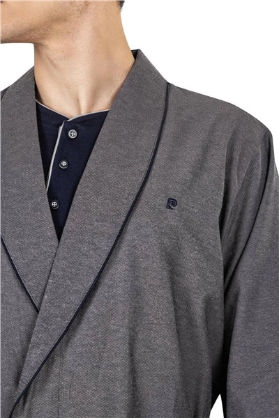 Pierre Cardin 5610  Erkek Çeyizlik Rop Pijama Takım-Lacivert
