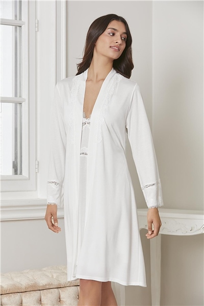 Pierre Cardin 5965 Kadın Penye Dantelli 6lı ÇeyizlikTakım-Ekru
