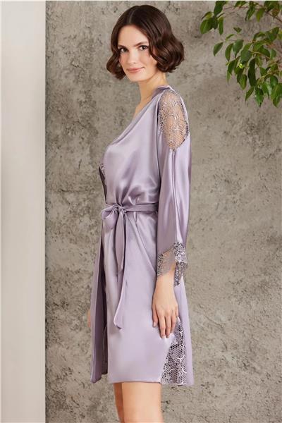 Pierre Cardin 6000 Kadın Dantelli Saten 6lı Set-Royal