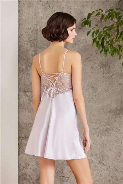 Pierre Cardin 6000 Kadın Dantelli Saten 6lı Set-Viola