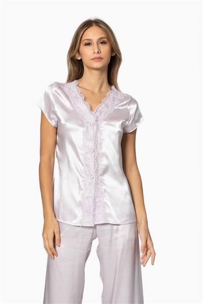 Pierre Cardin 6010 Kadın Saten Altılı Çeyiz Seti - Viola