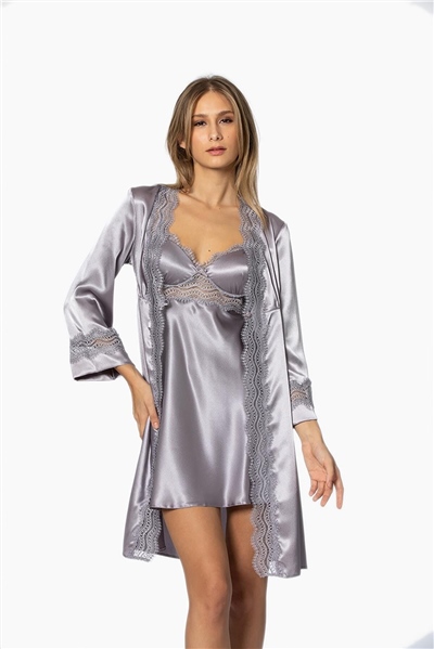 Pierre Cardin 6010 Kadın Saten Dantelli 6lı ÇeyizlikTakım-Royal