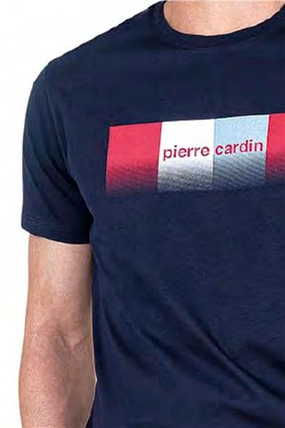 Pierre Cardin 6043 Erkek Kısa Kollu Penye Pijama Takımı-Lacivert