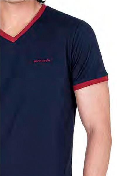 Pierre Cardin 6046 Erkek Kısa Kollu Penye Pijama Takımı-Lacivert