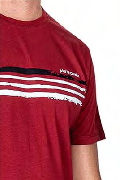 Pierre Cardin 6048 Erkek Kısa Kollu Penye Pijama Takımı-Bordo