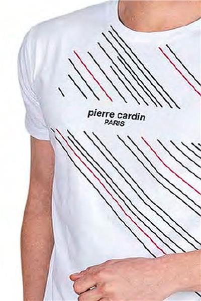 Pierre Cardin 6049 Erkek Kısa Kollu Penye Pijama Takımı-Beyaz