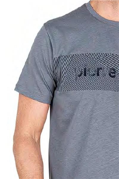 Pierre Cardin 6050 Erkek Kısa Kollu Penye Pijama Takımı-Gri