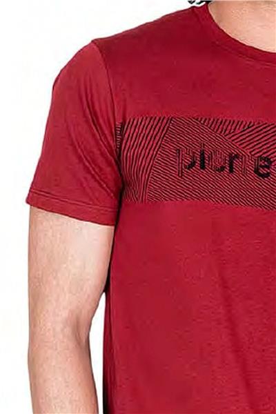 Pierre Cardin 6050 Erkek Kısa Kollu Penye Pijama Takımı-Bordo
