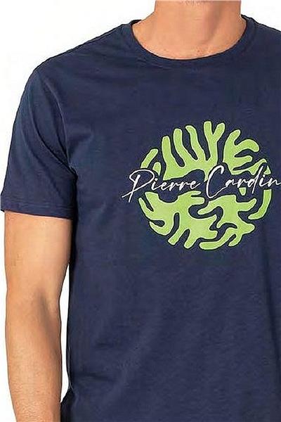 Pierre Cardin 6074 Erkek Kısa Kollu Şortlu Pijama Takım-İndigo