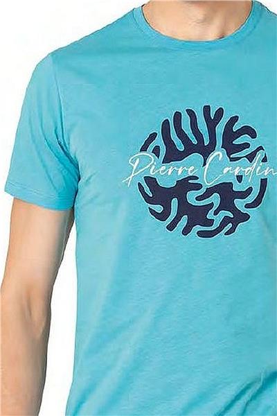 Pierre Cardin 6074 Erkek Kısa Kollu Şortlu Pijama Takım-Mavi