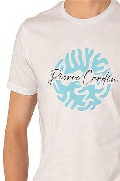 Pierre Cardin 6074 Erkek Kısa Kollu Şortlu Pijama Takım-Beyaz