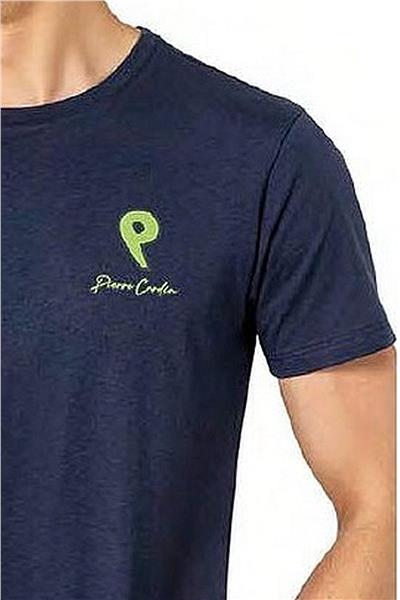 Pierre Cardin 6078 Erkek Kısa Kollu Bisiklet Yaka Pijama Takım-İndigo