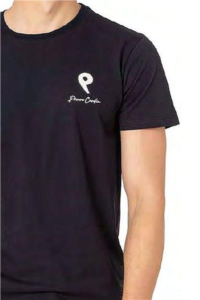 Pierre Cardin 6078 Erkek Kısa Kollu Bisiklet Yaka Pijama Takım-Lacivert