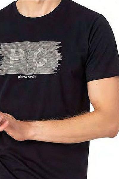Pierre Cardin 6084 Erkek Kısa Kollu Bisiklet Yaka Pijama Takım-Lacivert