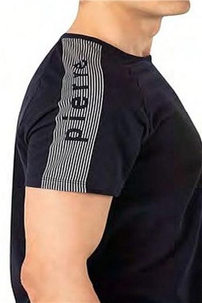 Pierre Cardin 6085 Erkek Kısa Kollu Bisiklet Yaka Pijama Takım-Lacivert