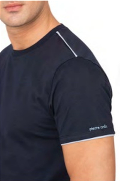 Pierre Cardin 6122 Erkek Kısa Kollu Bisiklet Yaka Pijama Takımı-Lacivert