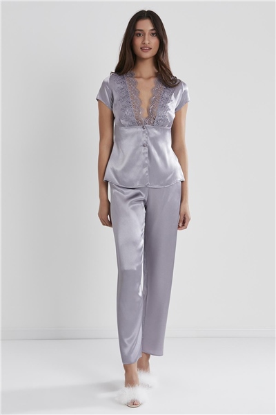 Pierre Cardin 6325 Kadın Saten Altılı Çeyiz Seti - Royal
