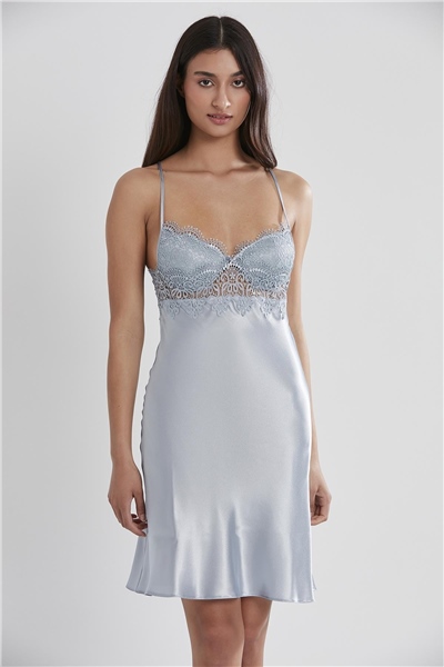 Pierre Cardin 6325 Kadın Saten Altılı Çeyiz Seti - Mist
