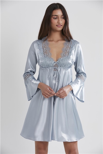 Pierre Cardin 6325 Kadın Saten Altılı Çeyiz Seti - Mist