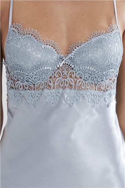 Pierre Cardin 6325 Kadın Saten Altılı Çeyiz Seti - Mist