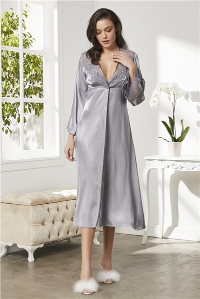 Pierre Cardin 6425 Kadın Saten Dantelli 6lı ÇeyizlikTakım-Royal