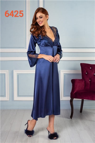 Pierre Cardin 6425 Saten Altılı Takım-Lacivert