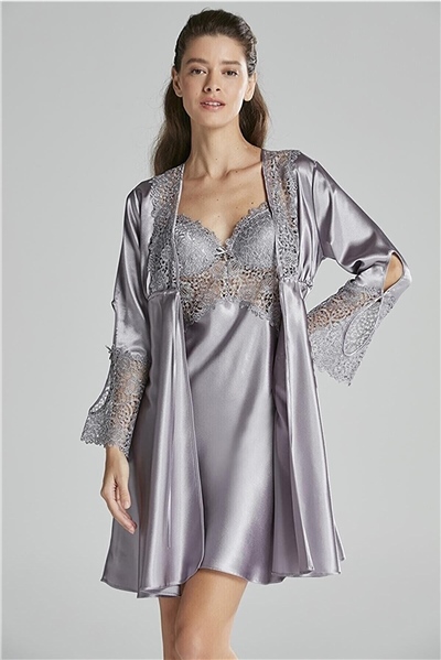 Pierre Cardin 6625 Kadın Saten Dantelli 6lı ÇeyizlikTakım-Royal