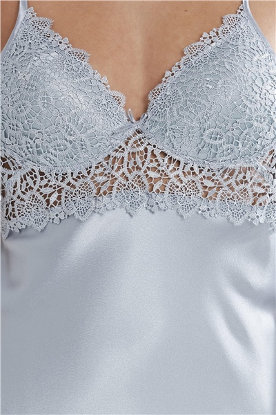 Pierre Cardin 6955 Kadın Saten Altılı Çeyiz Seti - Mist