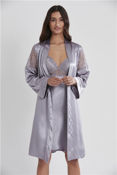 Pierre Cardin 6955 Kadın Saten Altılı Çeyiz Seti - Royal