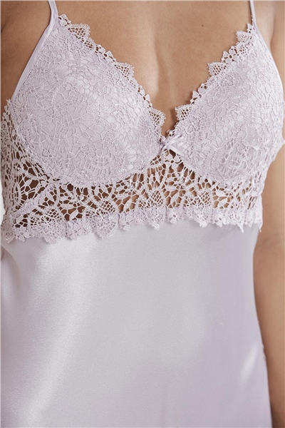 Pierre Cardin 6955 Kadın Saten Altılı Çeyiz Seti - Viola