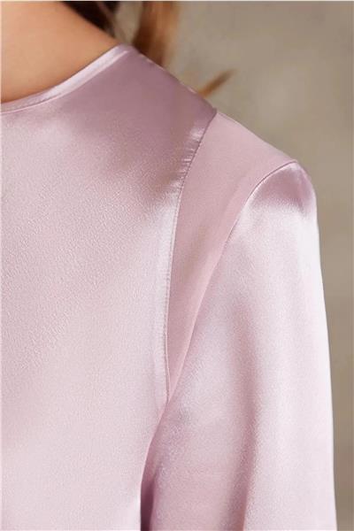 Pierre Cardin 7035 Kadın Dantelli Saten 4lü Set-Rose