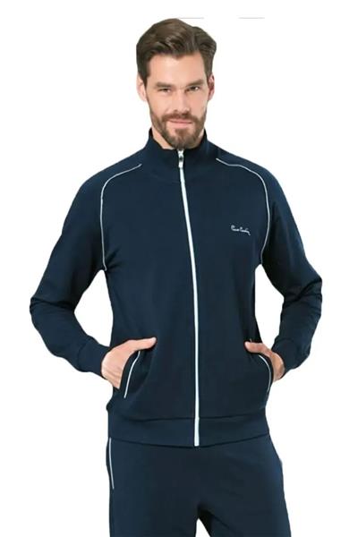 Pierre Cardin 7055 Erkek Uzun Kollu Dik Yaka Eşofman Takımı-Lacivert