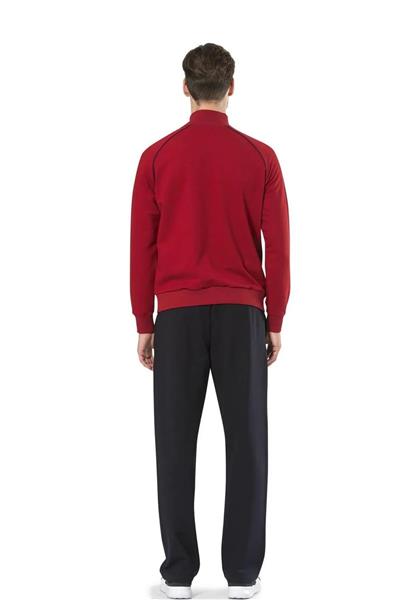 Pierre Cardin 7055 Erkek Uzun Kollu Dik Yaka Eşofman Takımı-Bordo