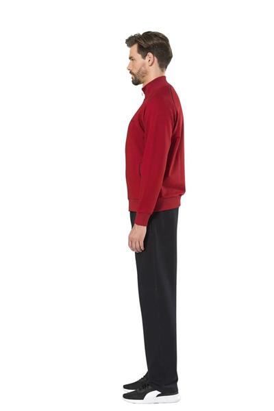Pierre Cardin 7055 Erkek Uzun Kollu Dik Yaka Eşofman Takımı-Bordo