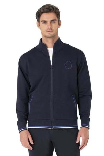 Pierre Cardin 7125 Erkek Uzun Kollu Dik Yaka Eşofman Takımı-Lacivert